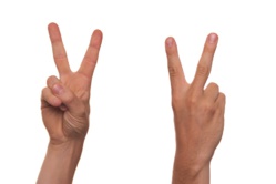 Researchers can pin point terrorists from their V signs
