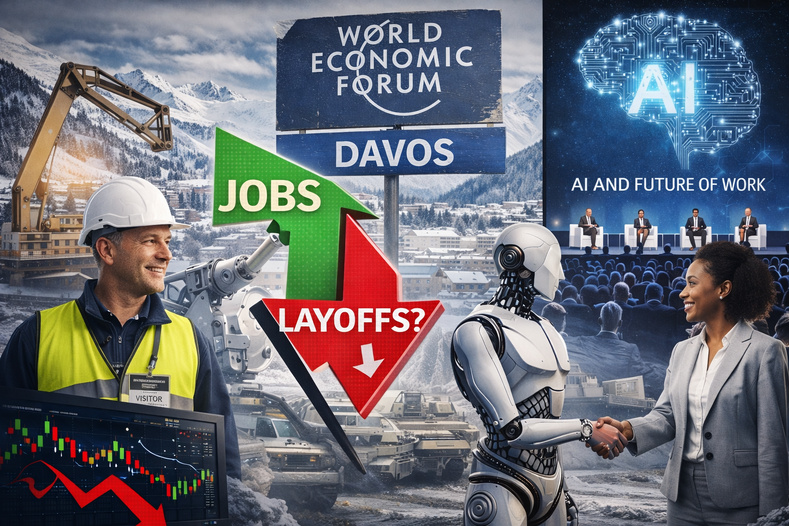 AI’s Employment Narrative Takes Centre Stage as Davos Reframes Automation From Threat to Growth Engine AI’s Employment Narrative Takes Centre Stage as Davos Reframes Automation From Threat to Growth Engine