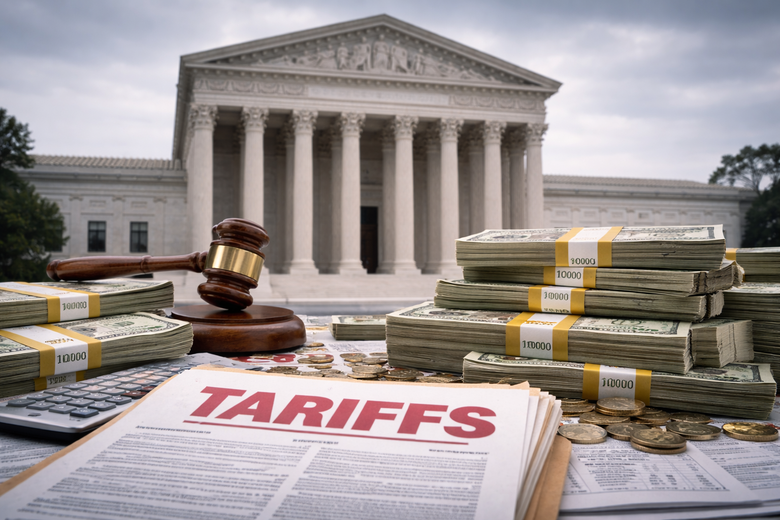 US Supreme Court Showdown Puts $175 Billion in US Tariff Revenue Under Scrutiny